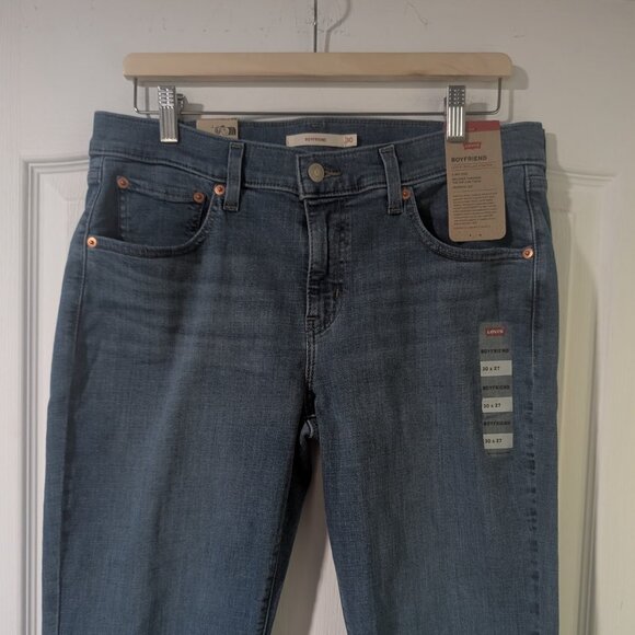 Levi's | Boyfriend Mid-Rise Jeans In Lapis Gem Medium Wash - Picture 6 of 12
